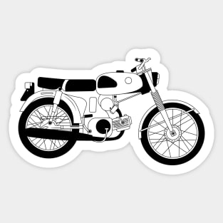 Honda Super90 Black Outline Sticker